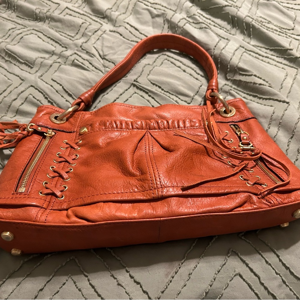 Burnt Orange Paprika B Makowsky Fall Purse Handbag